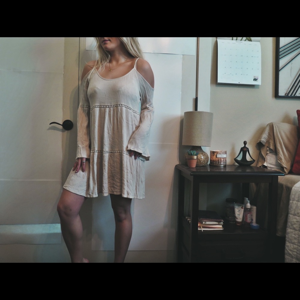 Pac Sun Tan flowy dress